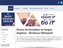 Tablet Screenshot of enjoyspeakingenglish.com